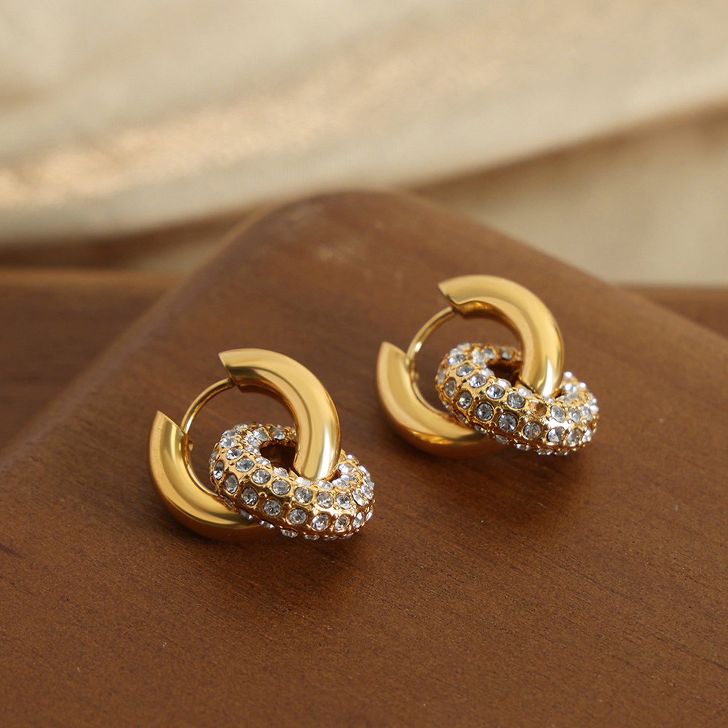 Meet Me @ 9 Double-Hoop Earring