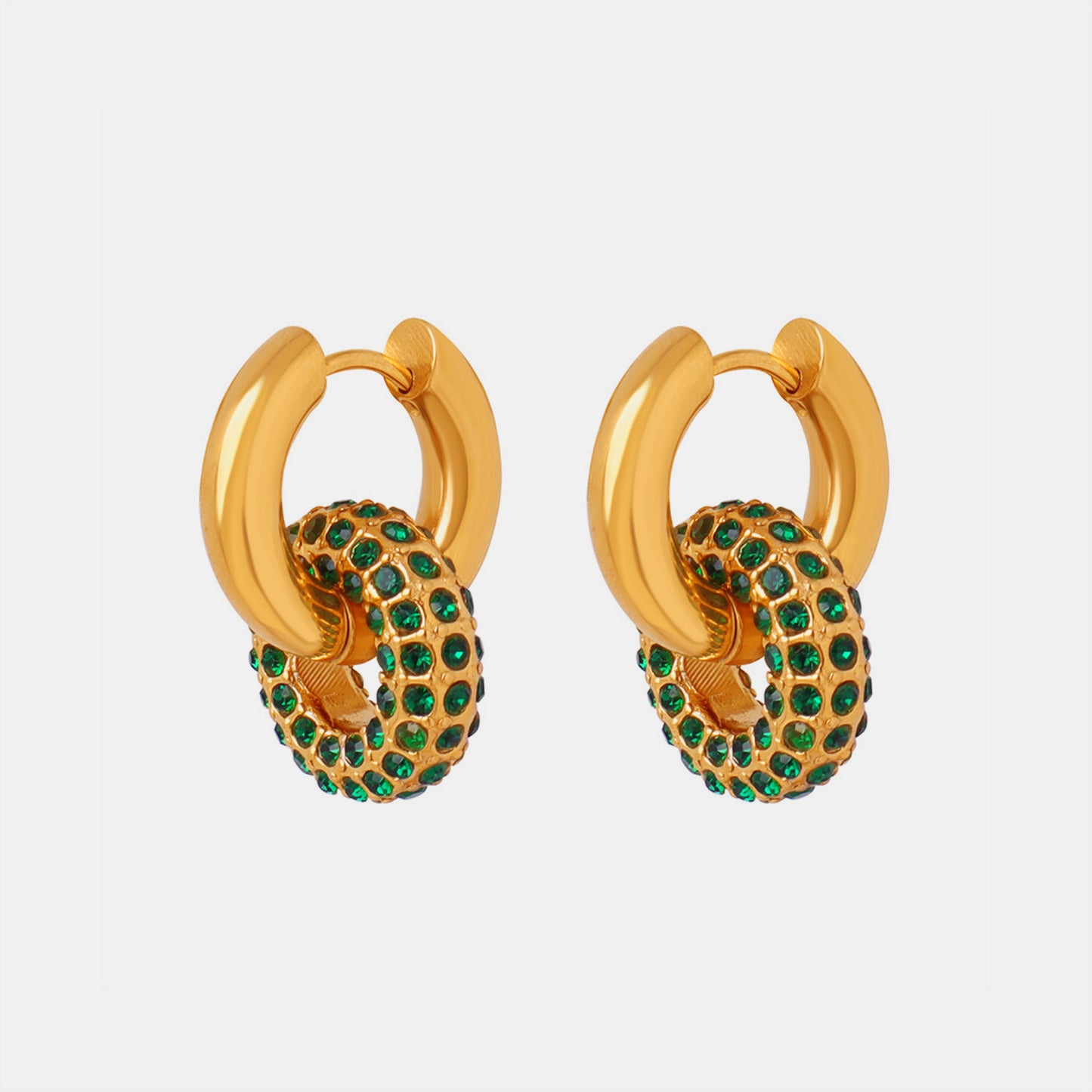 Meet Me @ 9 Double-Hoop Earring