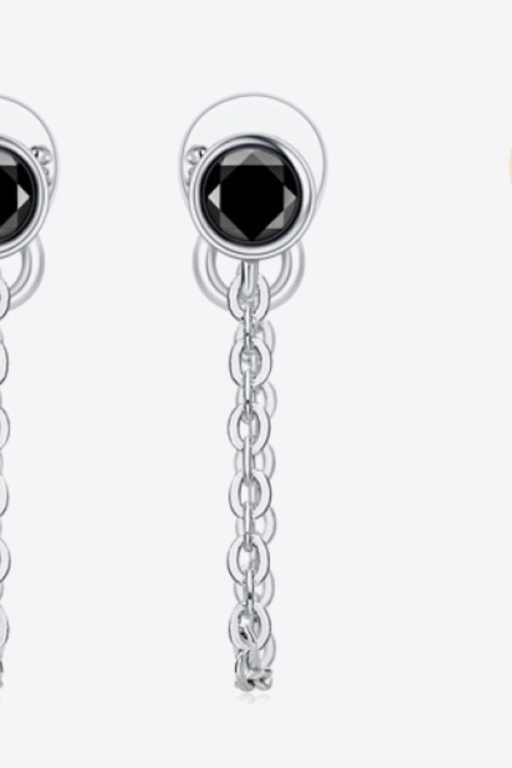 Long Distance (Moissanite) Chain Earring