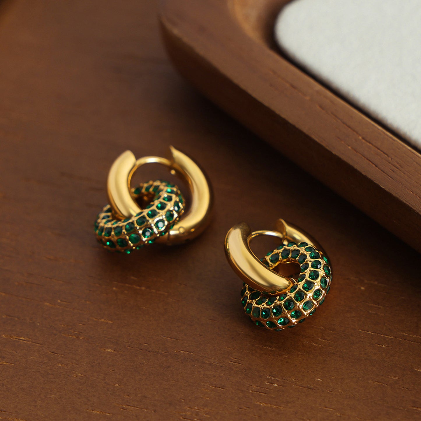 Meet Me @ 9 Double-Hoop Earring