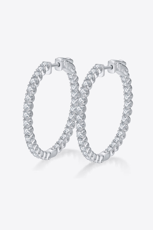 More Than Enough (Platinum-Plated Moissanite) Huggies