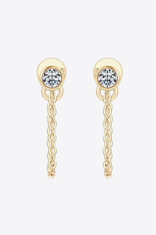 Long Distance (Moissanite) Chain Earring