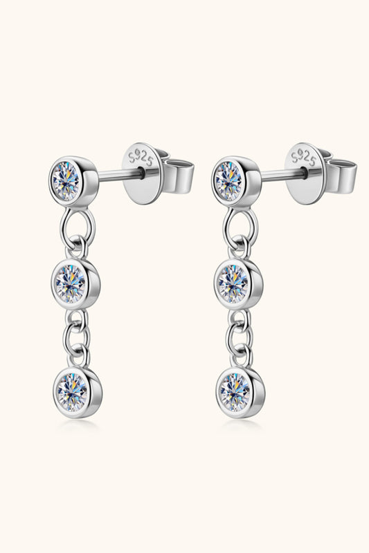 1 Call Away (Moissanite) Drop Earring