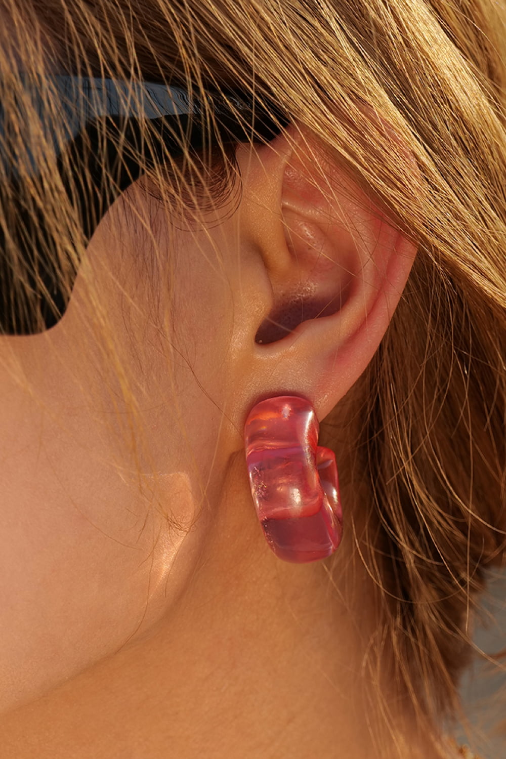 Sorisa Resin C-Hoop Earring