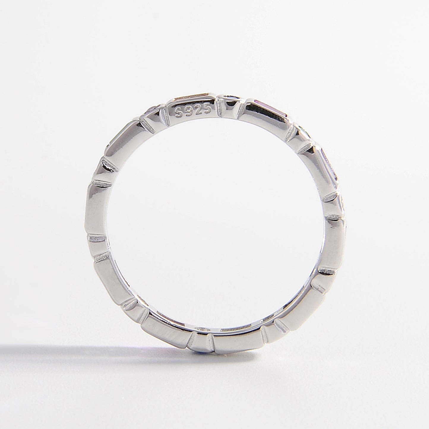 Stacked 2.0 (925 Sterling Silver) Geometric Shape Ring