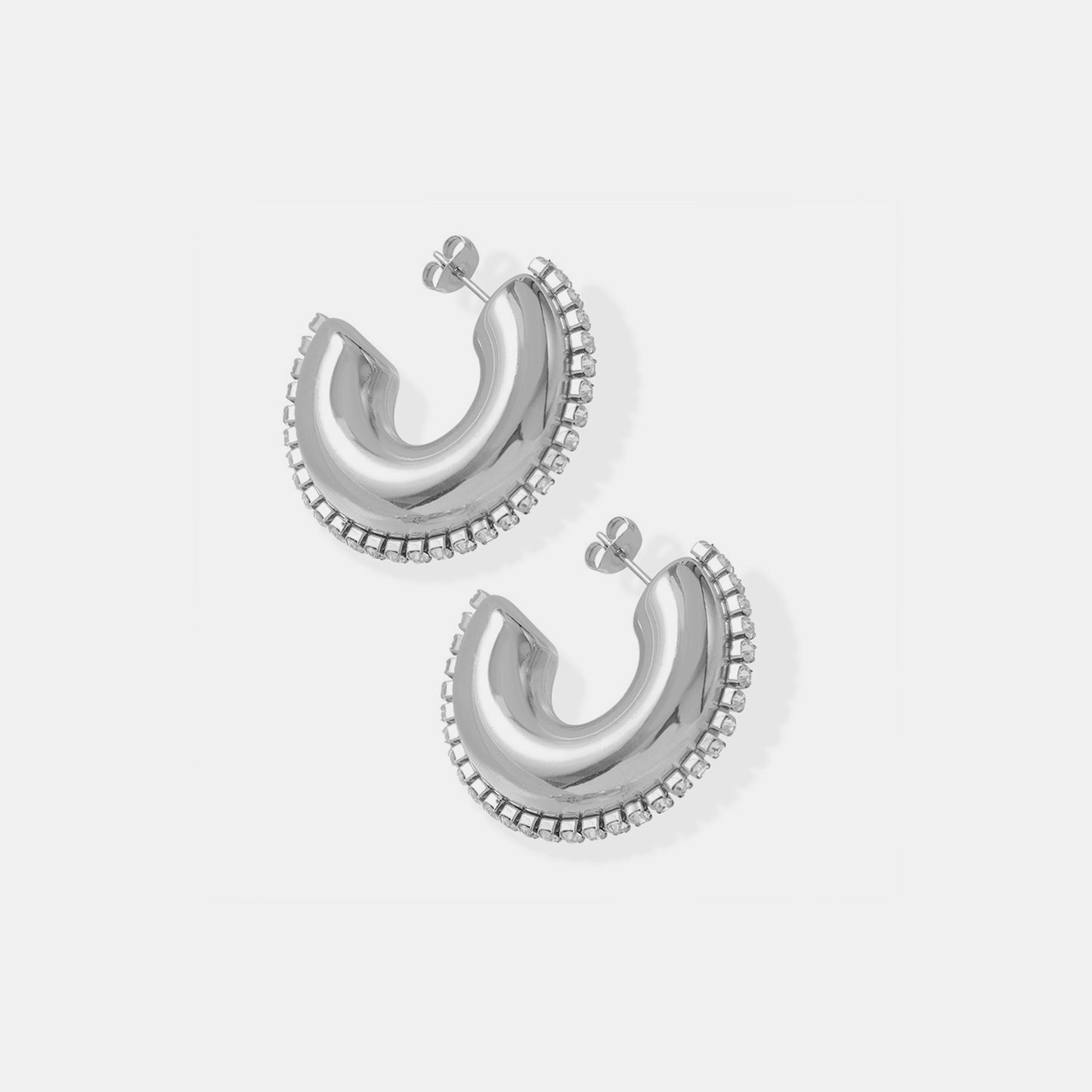 Golden Viva C-Hoop Earring