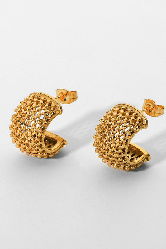 Curacao Mesh Half Hoop Earring
