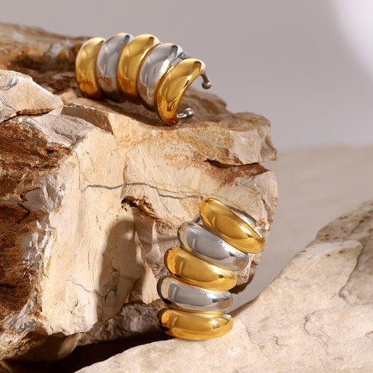 Count Me In 2-Tone Earring