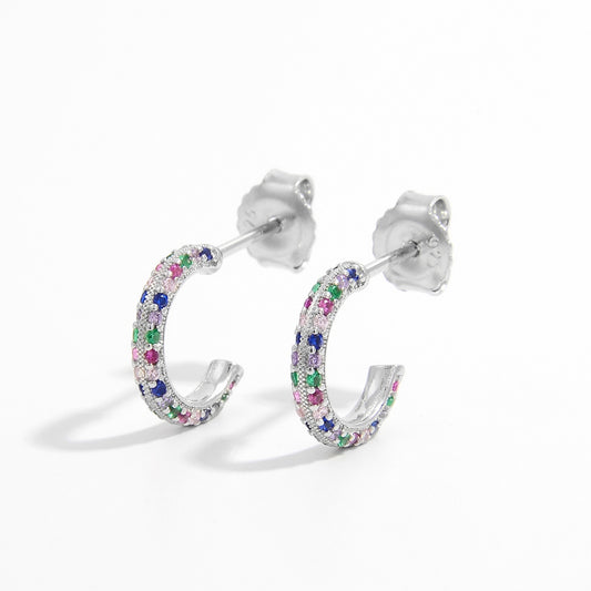 Hot Take (925 Sterling Silver) Hoop Earring